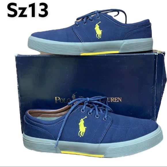 Polo Ralph Lauren Other - Sz13 Faxon Ralph Lauren Polo Navy Blue Shoes
